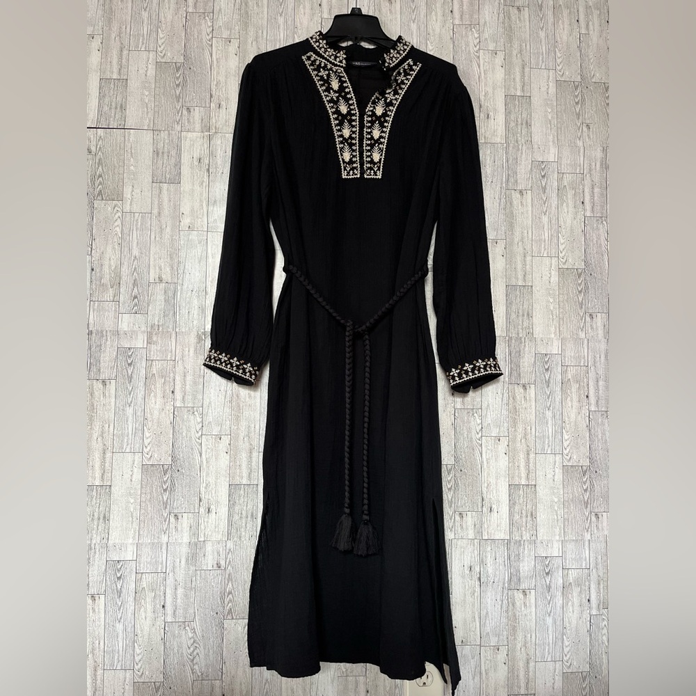 Marks & Spencer Women's Cotton A-Line Knee-Length Casual Dress SZ USA 10 EUR 42 - Picture 4 of 15